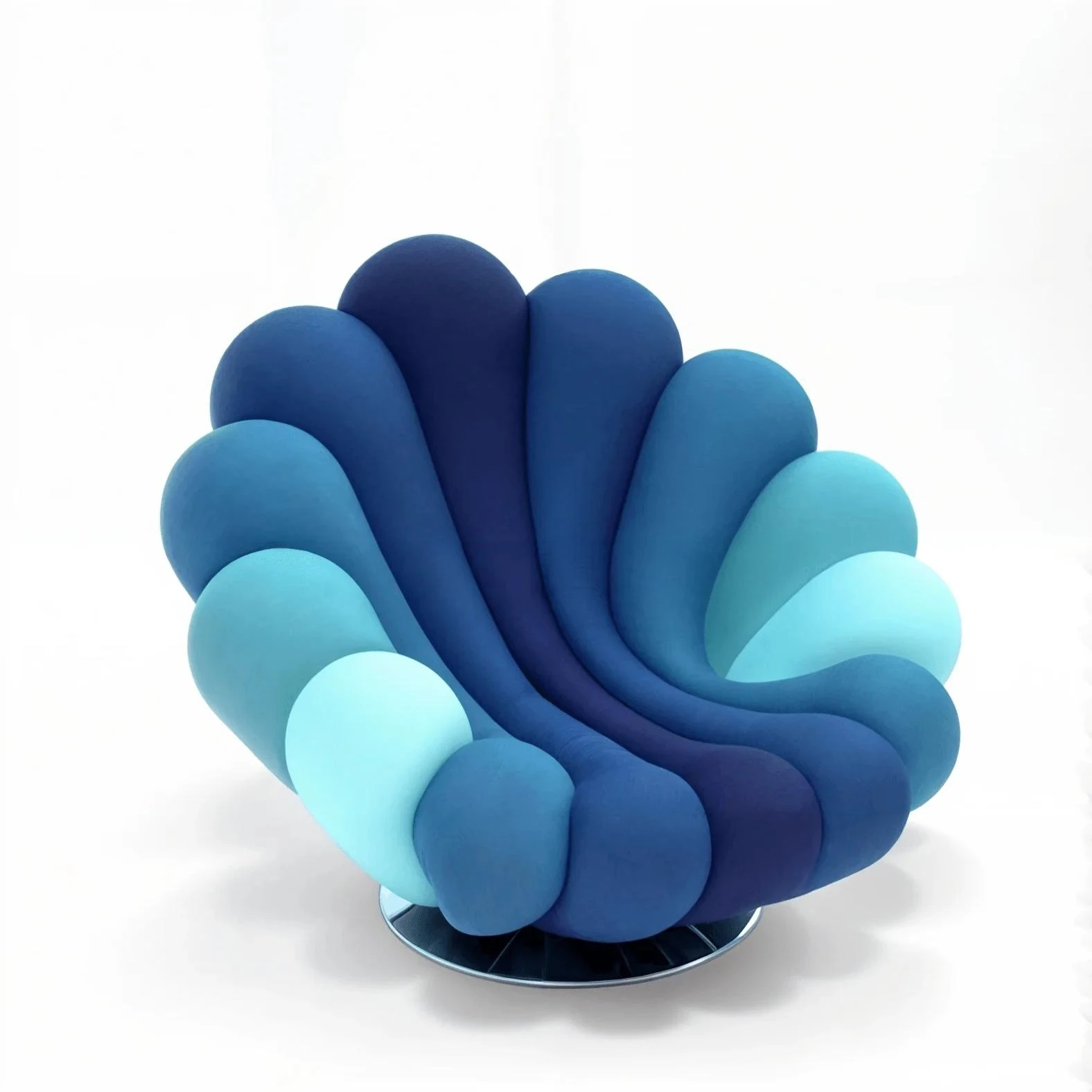 

Light luxury single rotating chair reclining color matching solid color leisure chair