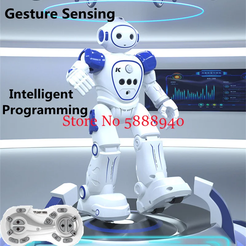 Electronic Innovative Smart Dancing RC Robot Gesture Sensing Education Program Stunt Cruise Function Remote Control Toys Robot