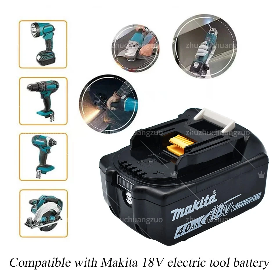 makita-100% Original Rechargeable Power Tool Battery Replaceable LED Lithium-ion 6.0Ah 18V LXT 400 BL1860B BL1860 BL1850 BL1830