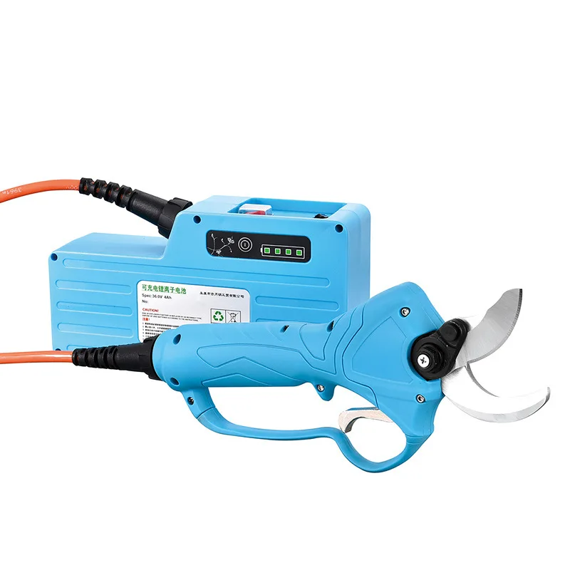 AOLIVIYA 4CM Electric Pruning Shears Lithium Battery Garden Trimmer for Fruit Tree High Branch Cutting Tool Specialty Tools