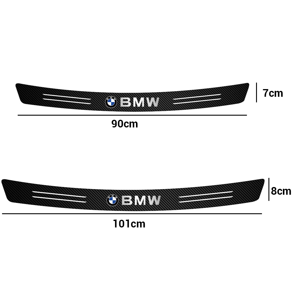 Car Rear Bumper Tail Trunk Protector Sticker Carbon Fiber Vinyl Car Guard Accessorie for BMW E36 E46 E90 E60 F10 E39 E87 E92 E91