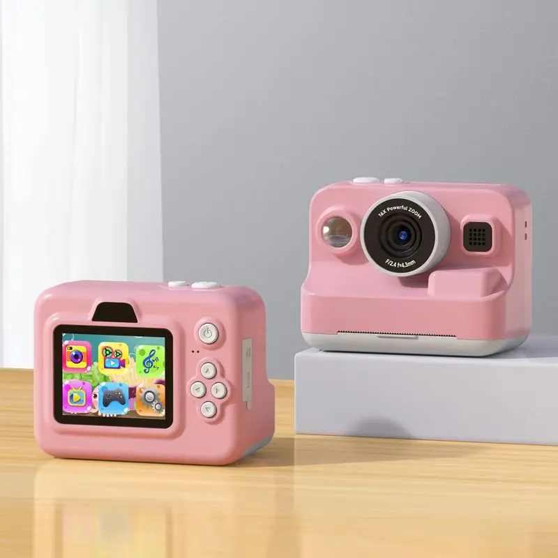 Children's Digital Toy Camera Instant Printable Photos Educational Gift with 3 Rolls of ' Toilet Paper'