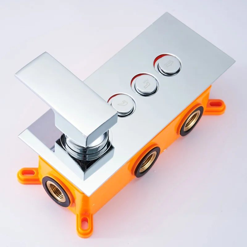 Imagem -06 - Becola-escondido Válvula Torneira do Chuveiro Incorporado Caixa Chuveiro Multifunções Controle Válvula do Banheiro Montado na Parede B-9916