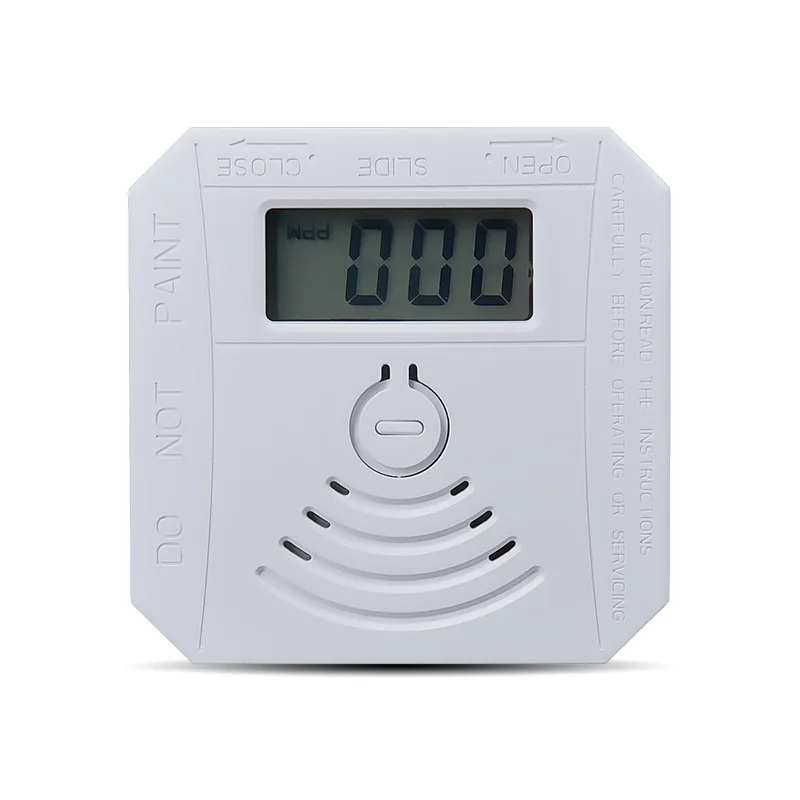 Mini honeycomb coal smoke detector UL2034 CO carbon monoxide LCD concentration display alarm