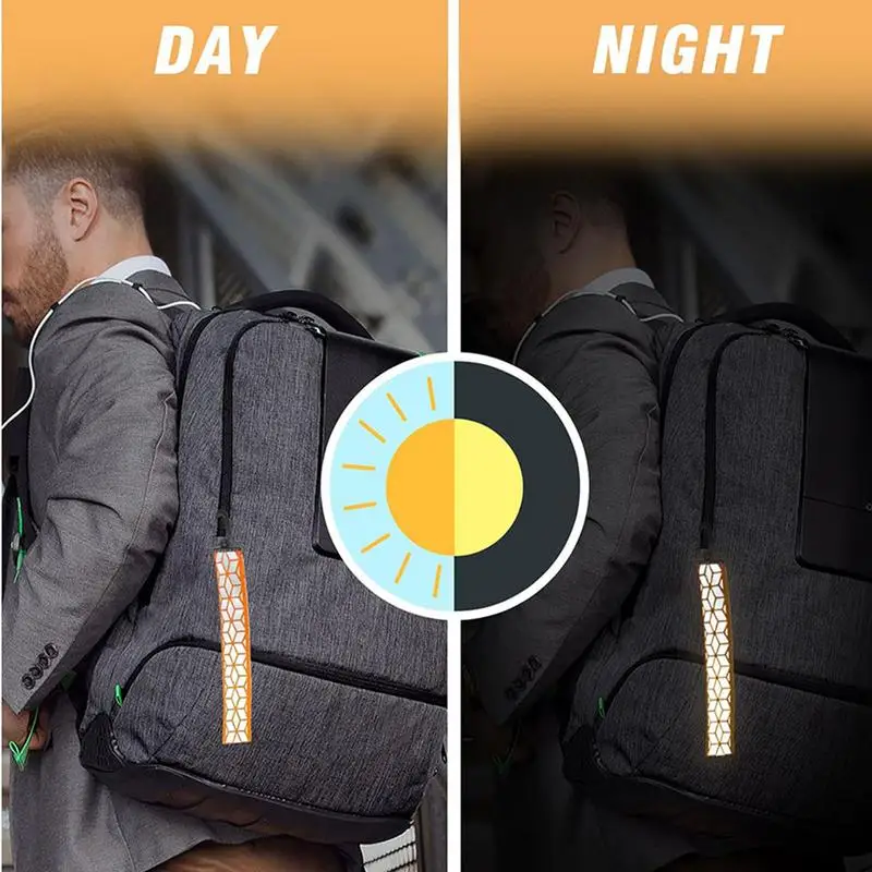 Reflective Backpack Pendant Safety Clothing Backpack Keychain Straps Lightweight And Portable Outdoor Tool For Running Cycling