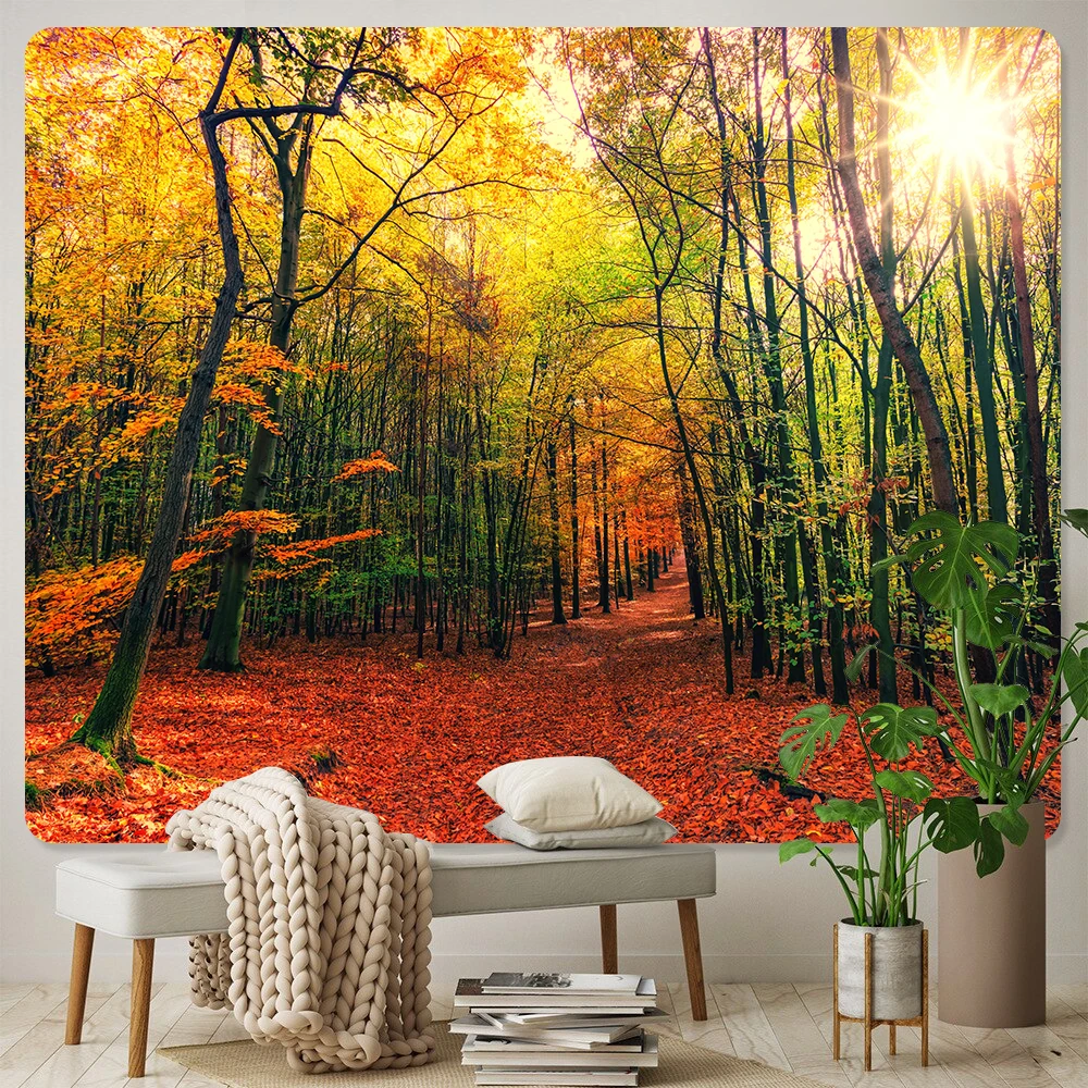 

Beautiful plant flower psychedelic scene home decoration art tapestry Bohemian hippie background