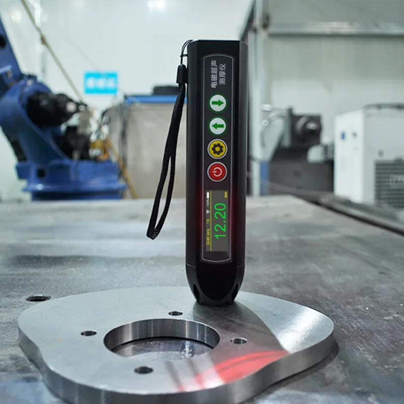 Electromagnetic ultrasonic thickness gauge Portable metal surface thickness gauge High precision