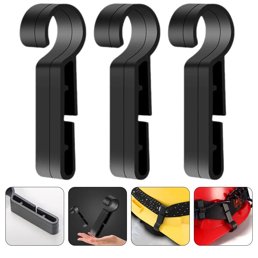 50 Pcs Headlamp Outdoor Hardhat Clip Non-slip Buckle Safety Plastic Construction Headlight