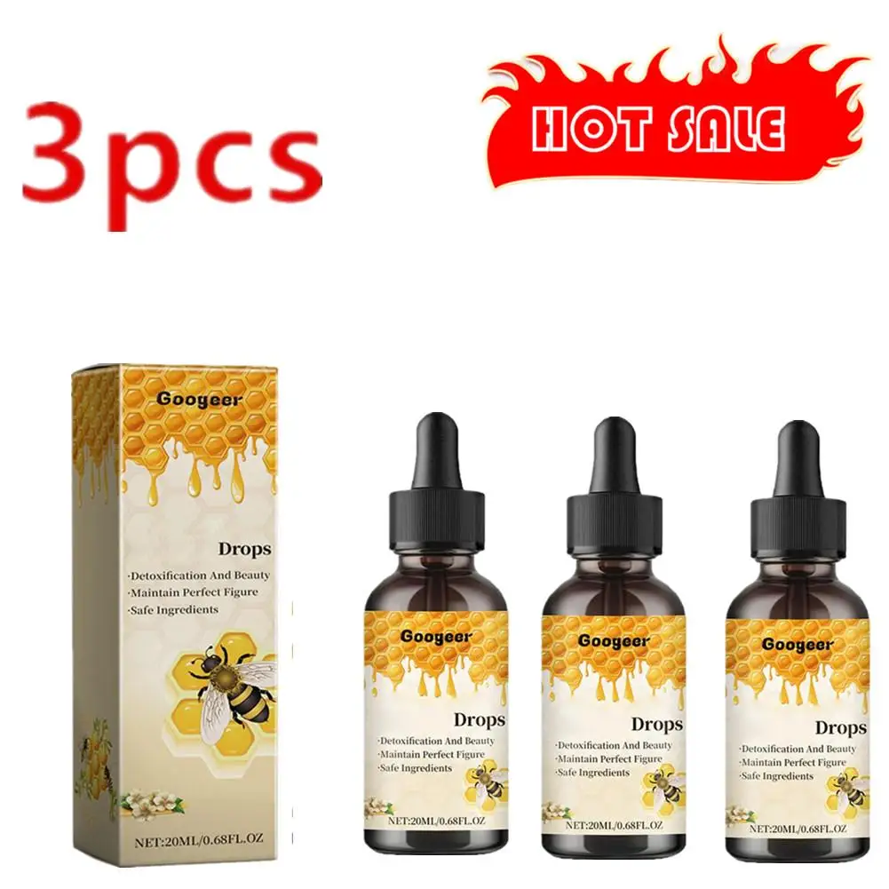 3x Bee Drops 2024 linfodrenaggio liquido corpo dimagrante gocce integratori per la perdita di peso per uomo donna Body Shaping