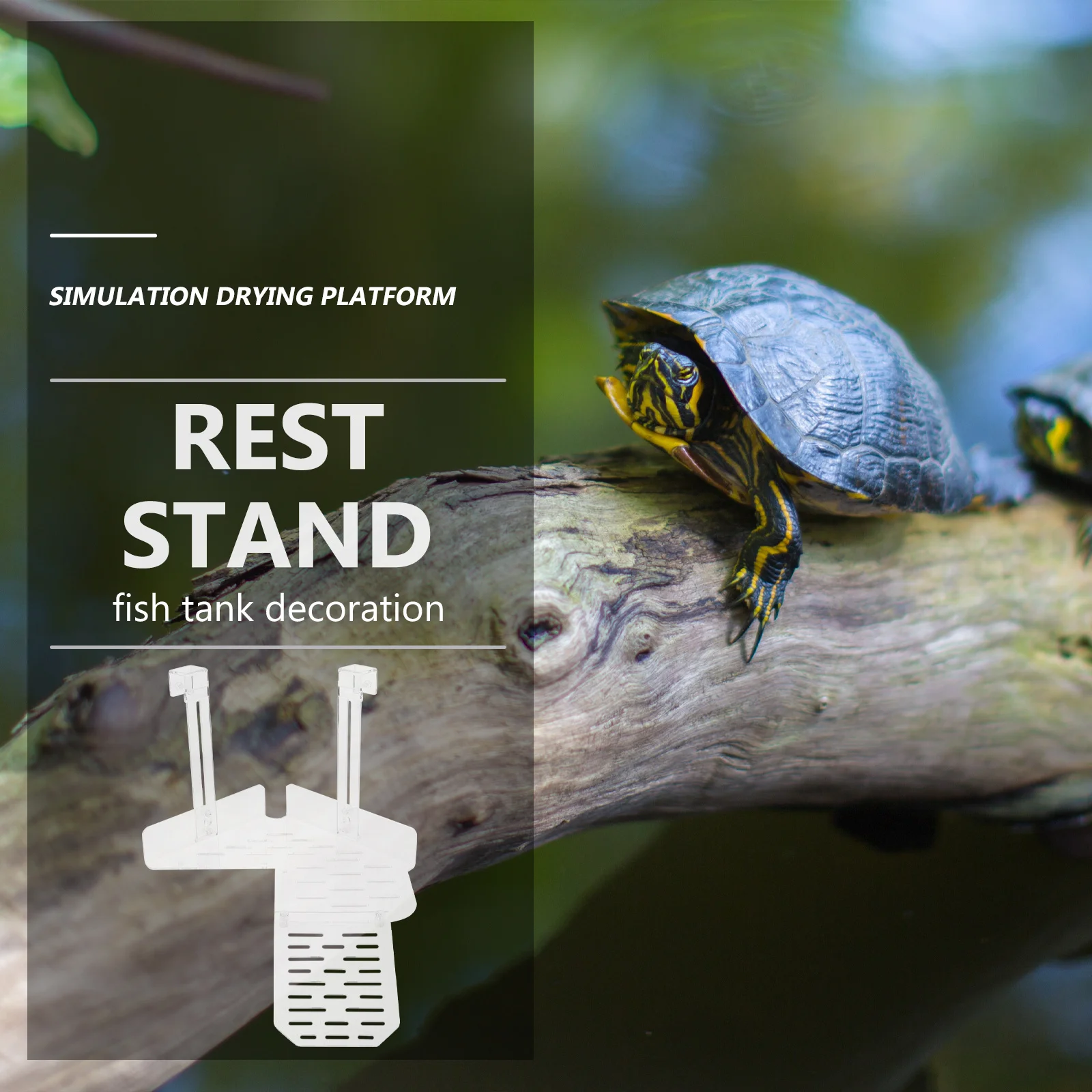 

1 set Turtle Basking Platform Premium Acrylic Hanging Reptile Terrace For Aquatic Turtles Aquarium Fish Tank Decor Tortoise