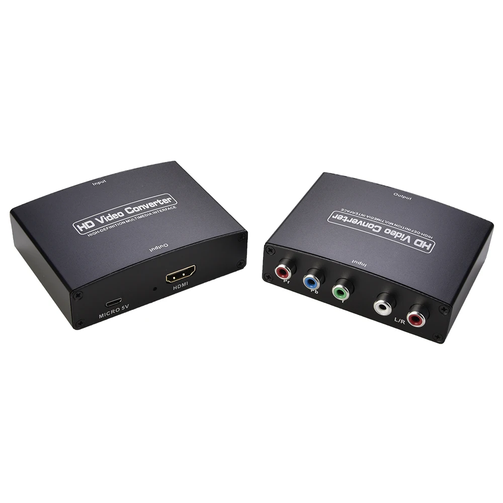 NK-P60 HD Video Converter YPbPr To HDMI-compatible Converter Component To HDMI-compatible Adapter Supports 4K Video