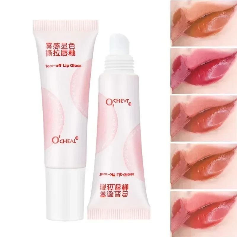 O'CHEAL Velvet Lip Tint 12H Wear Transfer-Proof Long-Lasting Non-Drying Glossy Stain with Smudge-Proof Feature 10 Colors