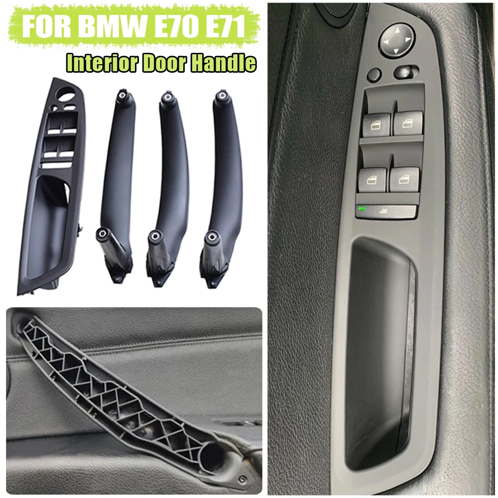 LHD RHD Carbon 4-teiliges Innentürgriff-Panel-Kit Ersatzteile Dekoration für BMW X5 X6 E70 E71 2007-2013 – Detail 8