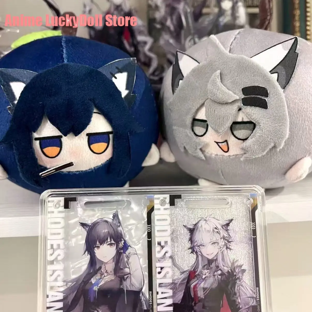 

Anime Arknights Texas Kawaii Cartoon Fumo Apple Cotton Doll Bag Charm Pendant Cosplay Stuffed Plush Plushie Toys Mascot Gift