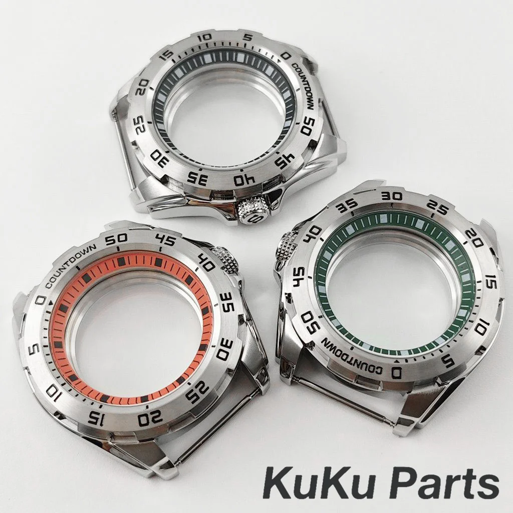 44 مللي متر NH35 تعديل الوحش حالة حلقة ساعة ميكانيكية اكسسوارات الدقة مناسبة لحركة NH34 NH35 NH36 NH38 NH70