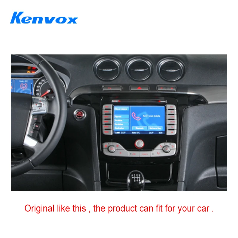 9inch Android Car Audio Radio Fascia Frame for Ford S-MAX 2Din Stereo DVD Dash Mount Kit Panel Wire Cable Adapter
