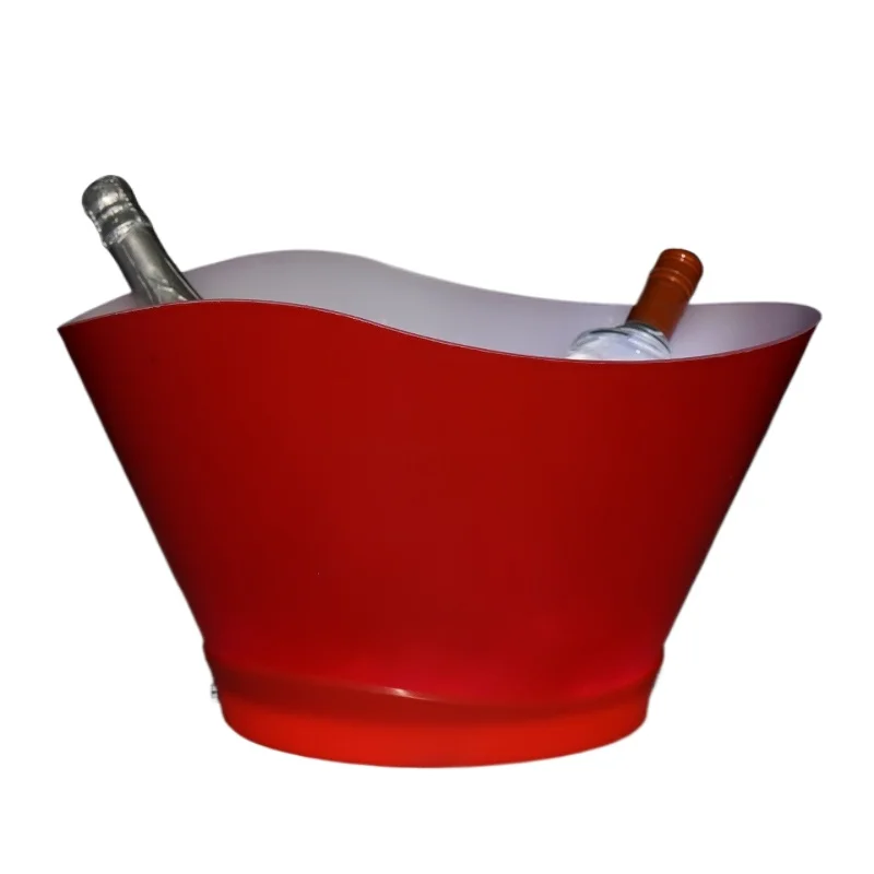 

Best Selling Large 12L Luxury Champagne Oil Paint Logo Light Emitting Diode Light Bar Wine Ice Bucket