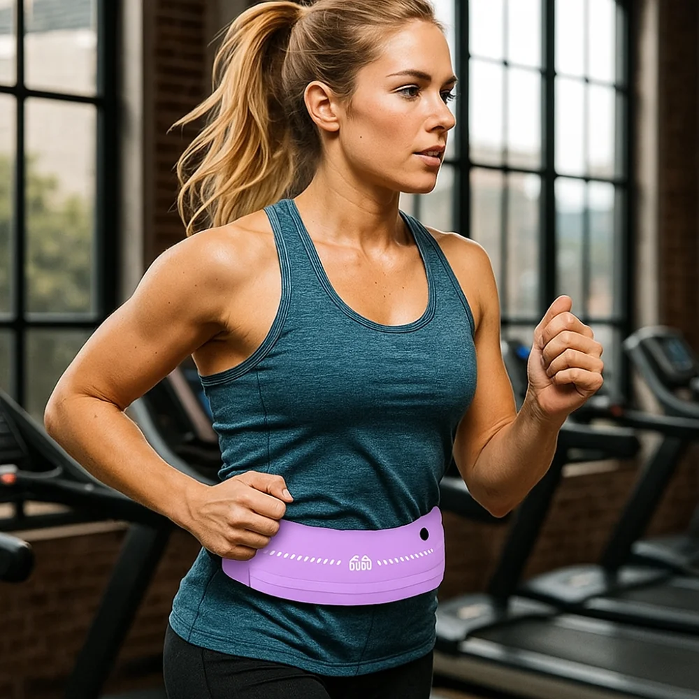 Ultra-Thin Sport Mobile Waist Bag Close Fitting Multifunctional Running Waist Bag Lightweight Breathable Sports Phone Bag