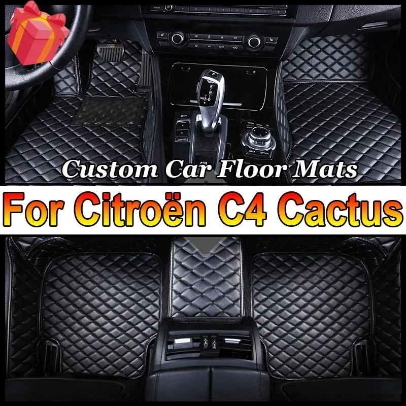 

Car Mats Floor For Citroën C4 Cactus 2014~2020 Waterproof Leather Car Mat Fully Set Tapete Automotivo Para Carro Car Accessories