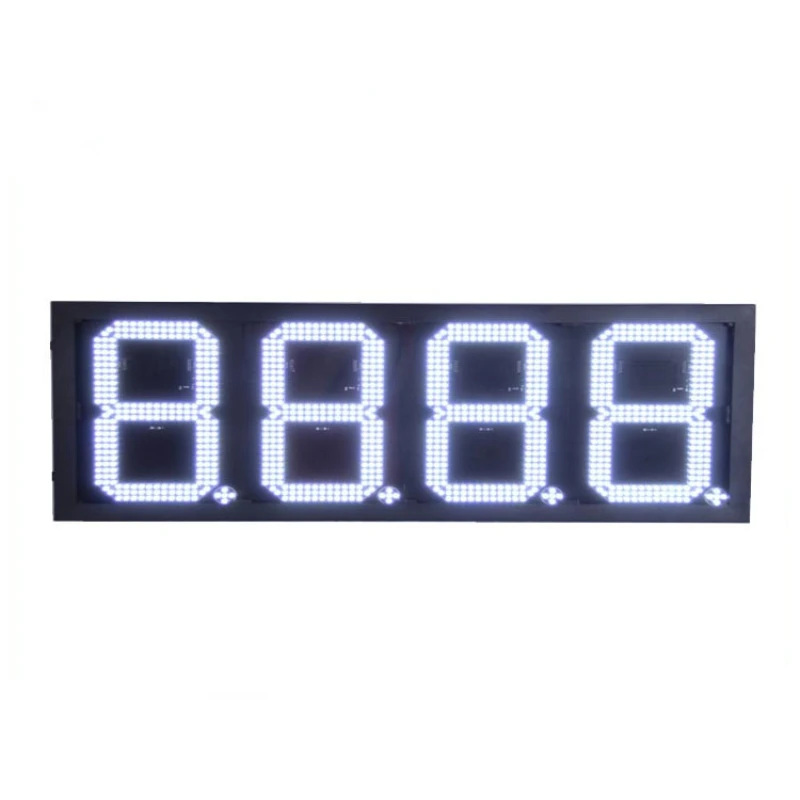 REGULAR White Color 4 Digits 7 Segment LED Display Electronics LED Scoreboard Wireless Gas Station LED Price sign