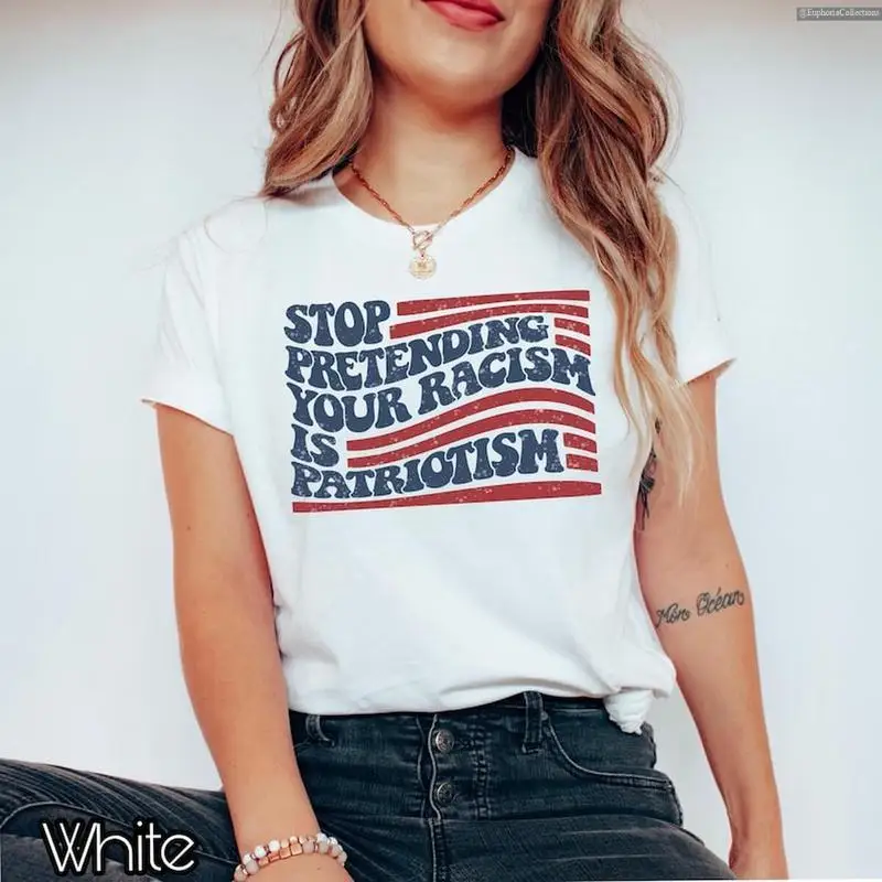 Stop Pretending Your Racism Is Patriotism Anti # Trurmp Shirt, Pro Immigration Anti MAGA Tshirt