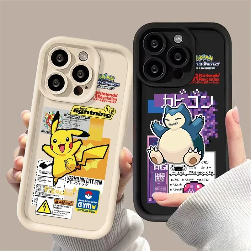 Anime P-Pokemon Silicone Case for Samsung Galaxy A55 A35 A25 A15 A05 A05S 5G A24 A13 A23 A12 A22 A32 A52 A52S A71 A72 A51 4G