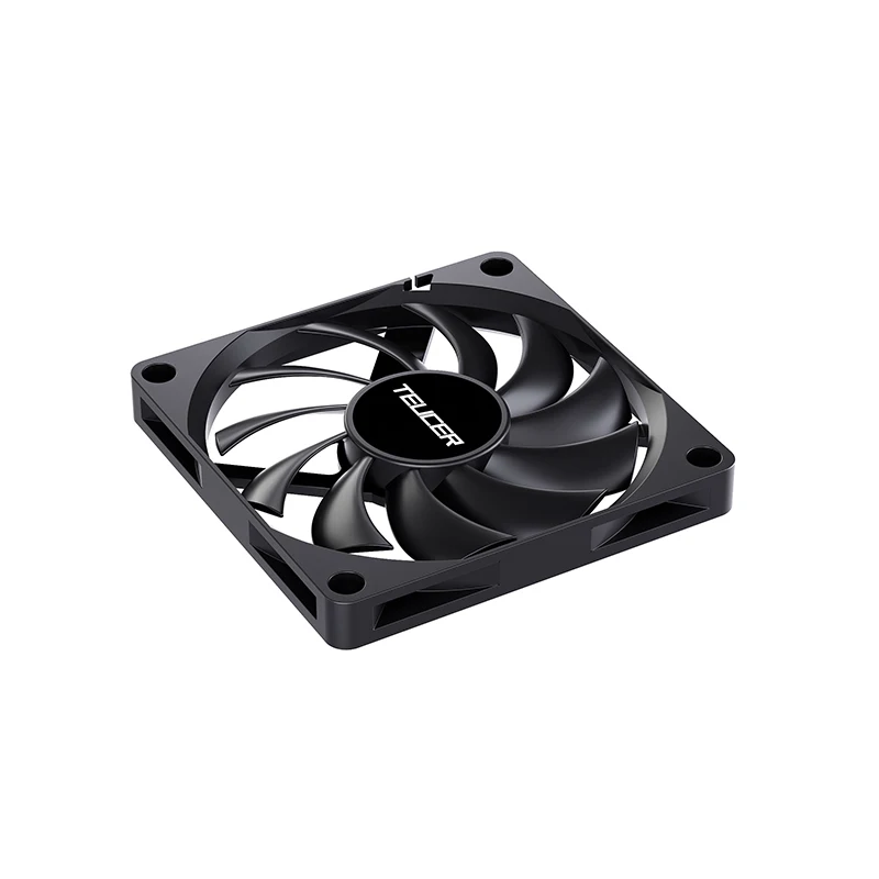 TEUCER UT-8010 Ultra-thin Chassis Fan 80x10mm PWM 4-Pin for Desktop PC CPU Cooling