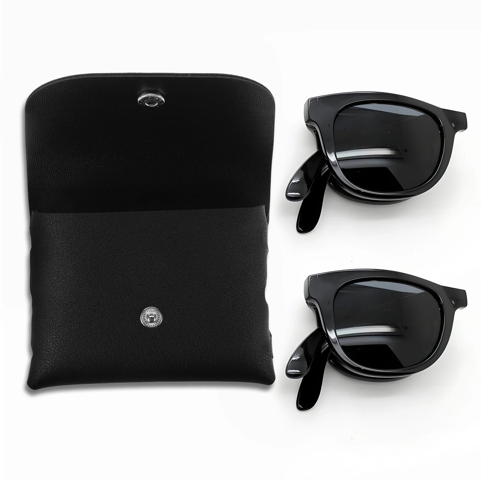 

Glasses Storage Bag Foldable Soft Case For Eyewear Sunglasses Reading Glasses Waterproof Portable Travel Organizer Pouch
