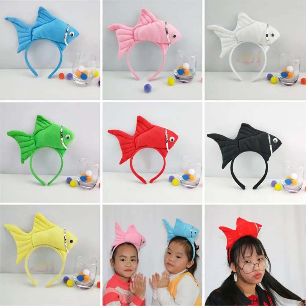 Goldfish Hairband Goldfish Sea Costume Headbands for Party Dress Up Funny Cosplay Props Accessories for Birthday for Adults