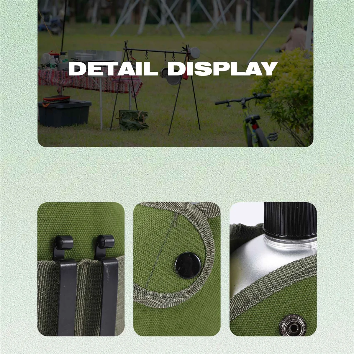 SMIEA Set di pentole per mensa all'aperto Tazza per mensa Bottiglia d'acqua portatile con manico per escursioni in campeggio all'aperto