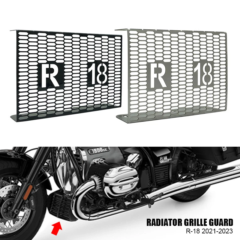 

CNC Aluminum Radiator Guard Engine Cooler Grille Guard Cover Protection For BMW R18 R 18 Classic R-18 2021 2022 2023 Motorcycle