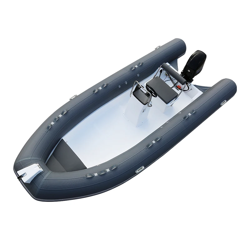 

550 RIB Fiberglass Rigid Hull Inflatable Fishing Boat Outboard Motor Hypalon Material Sport Lake Rescue Racing Made China