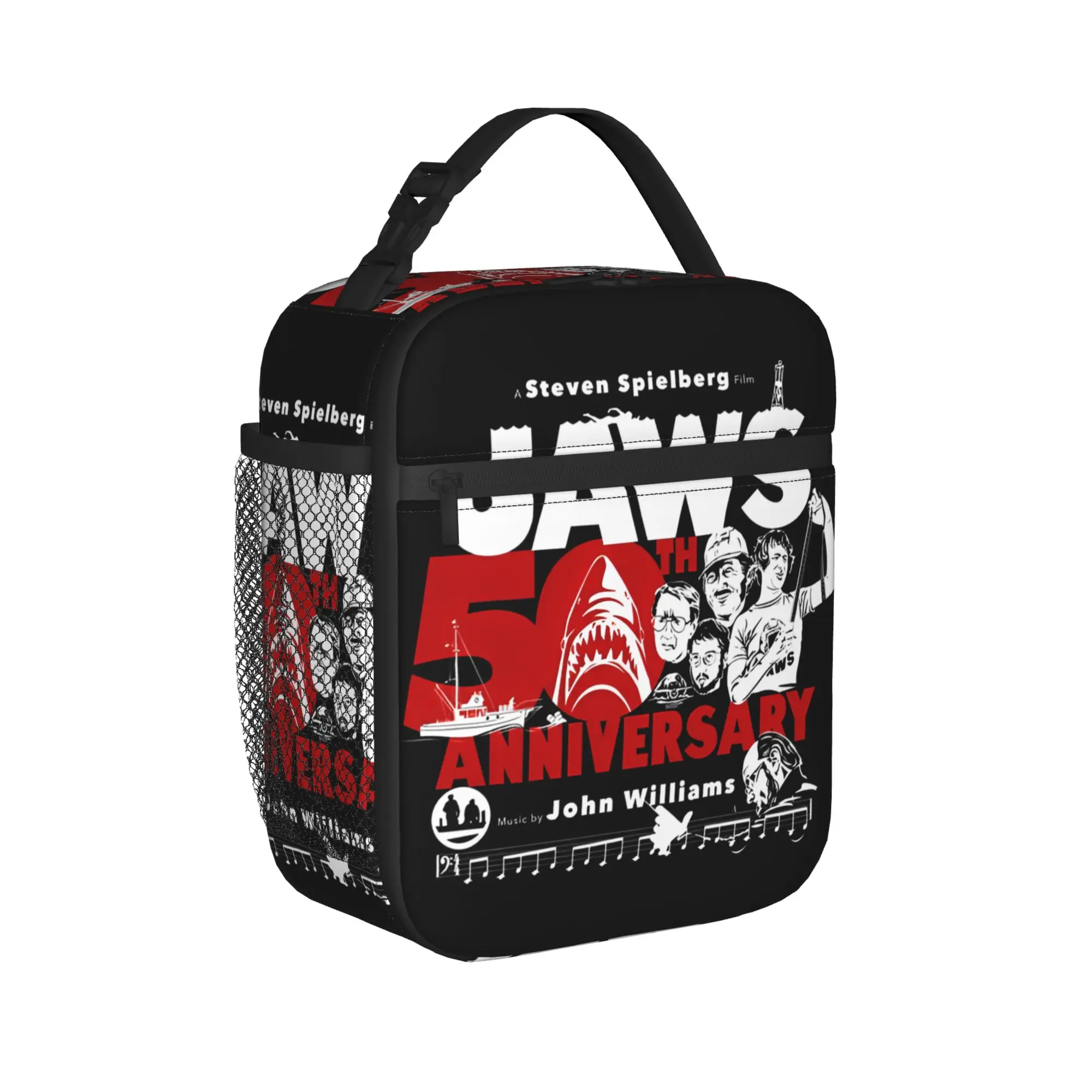 Happy Jaws 50Th Anniversary To That Great White Shark Movie Lunch Bag  Lunch Box For Child Cooler Bag Oxford Tote Food Bags