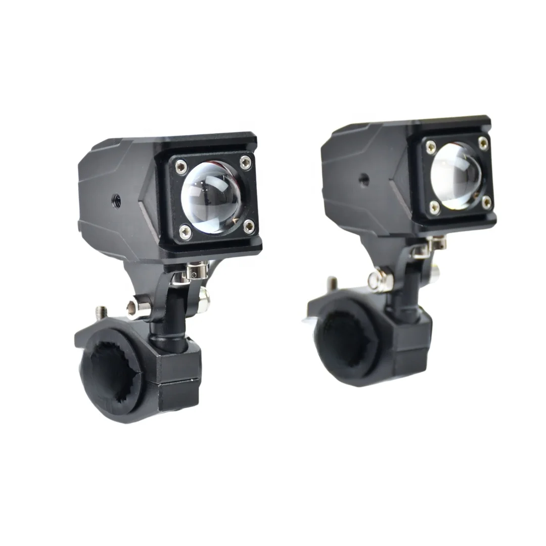 

40W motorcycle fog lamp numerical control aluminum two-color high/low beam auxiliary lamp motorcycle electric bicycle