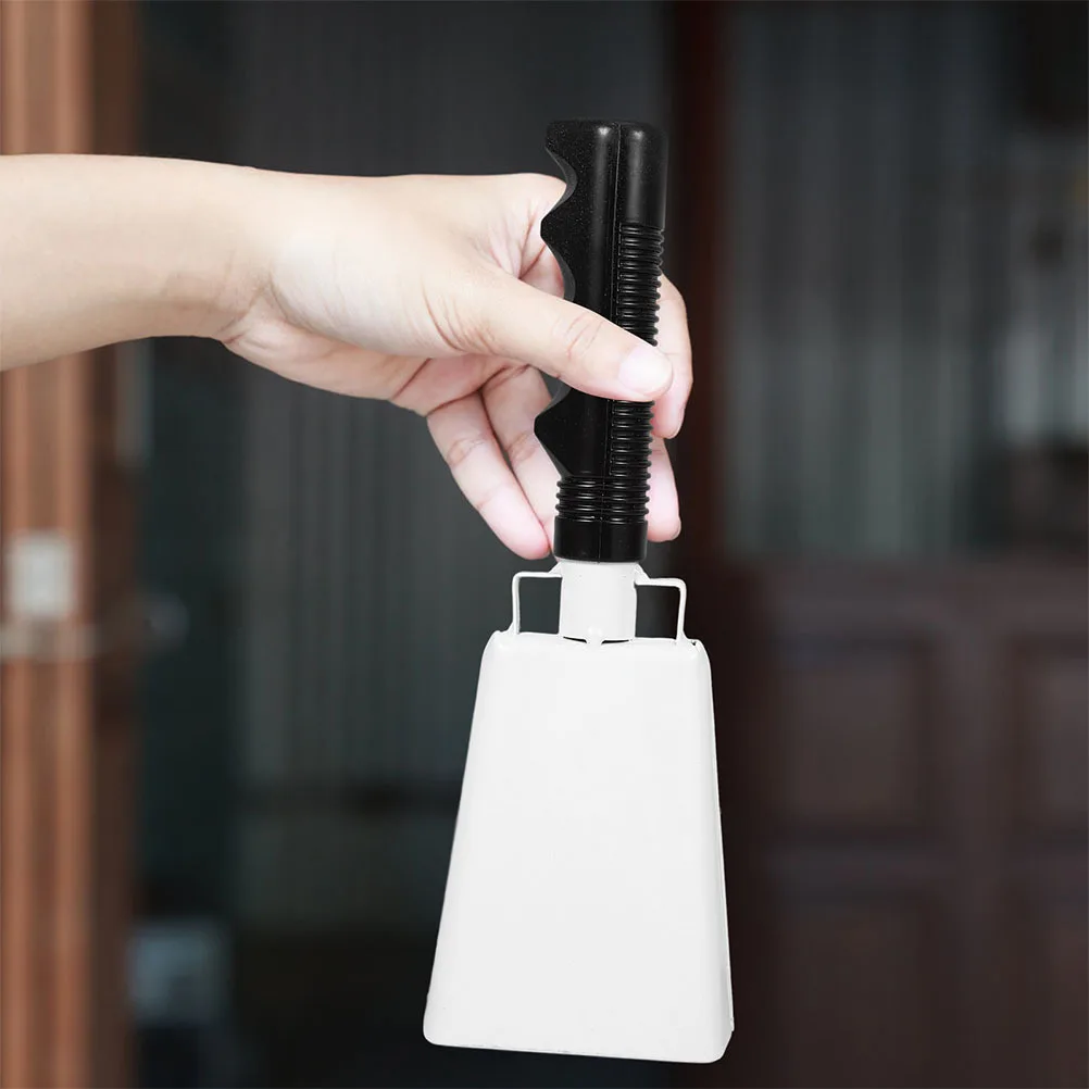 

2Pcs Metal Cowbell Loud Noise Maker Handheld Cheering Bell for Football Sporting Events Parties Metal Cow Bells
