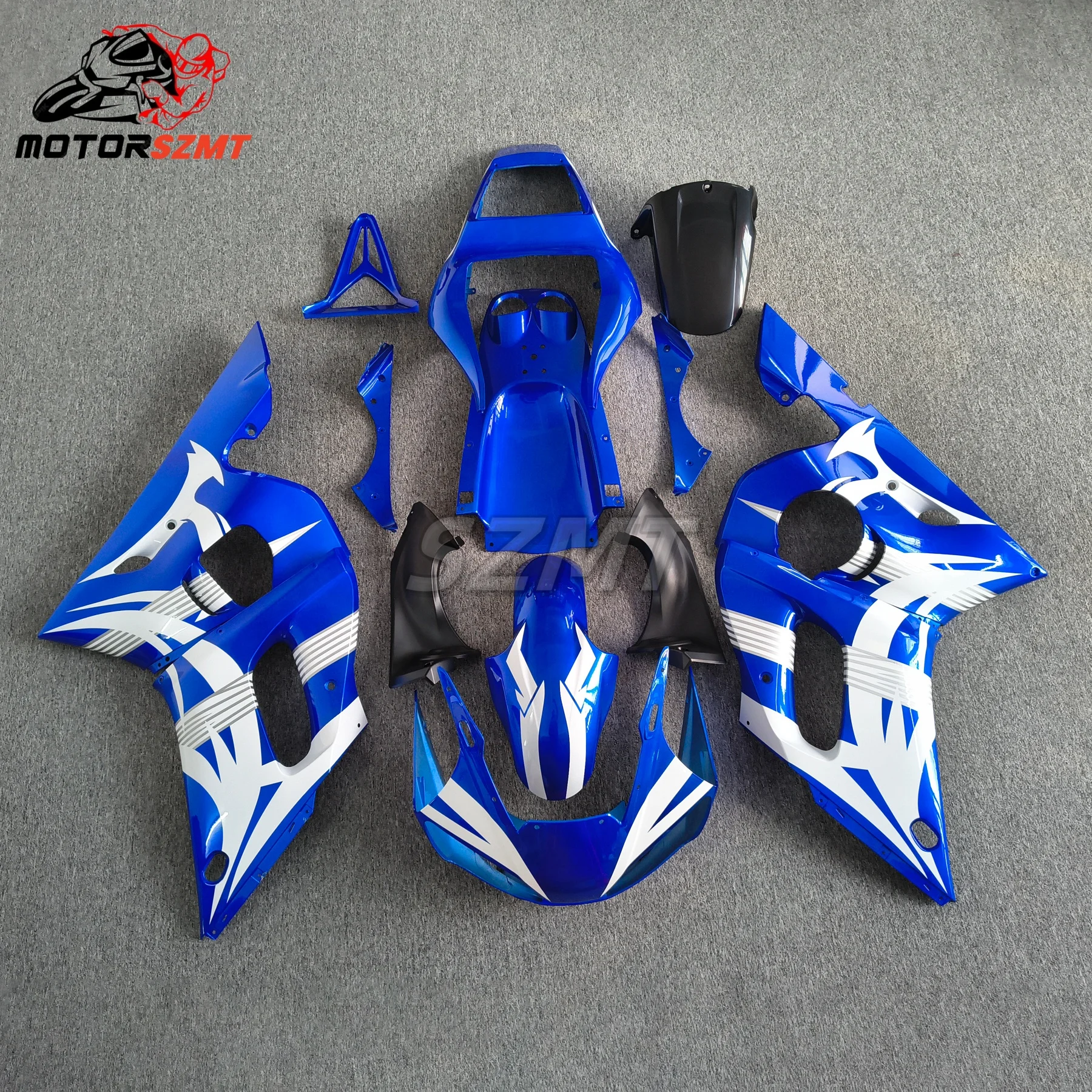 

New ABS Motorcycle Fairings Kit Fit For YAMAHA YZFR6 1998 1999 2000 2001 2002 YZF R6 98 99 01 02 Bright Blue White Bodywork