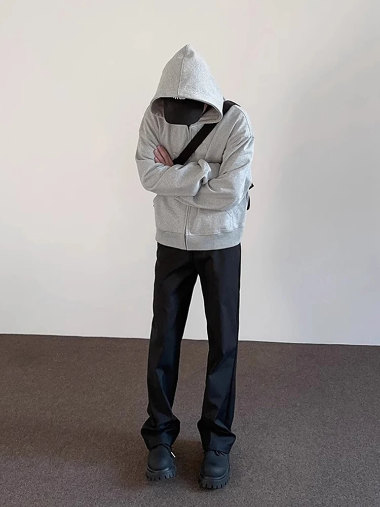 Cleanfit American High Street Loose Wide Leg Casual Pants Thin Bla Summer Trousers for Men And Women Straight Loose Long Tr...