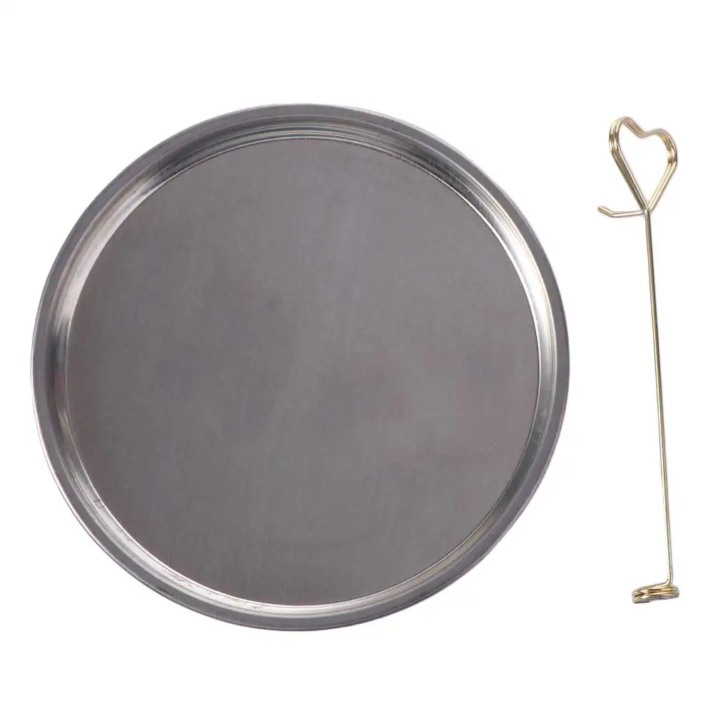 Heart Shape Magnetic Mosquito Coil Holder Heat-Resistant Anti-Scald Gnat Coil Stand Anti-Tip with Tray Incense Clip