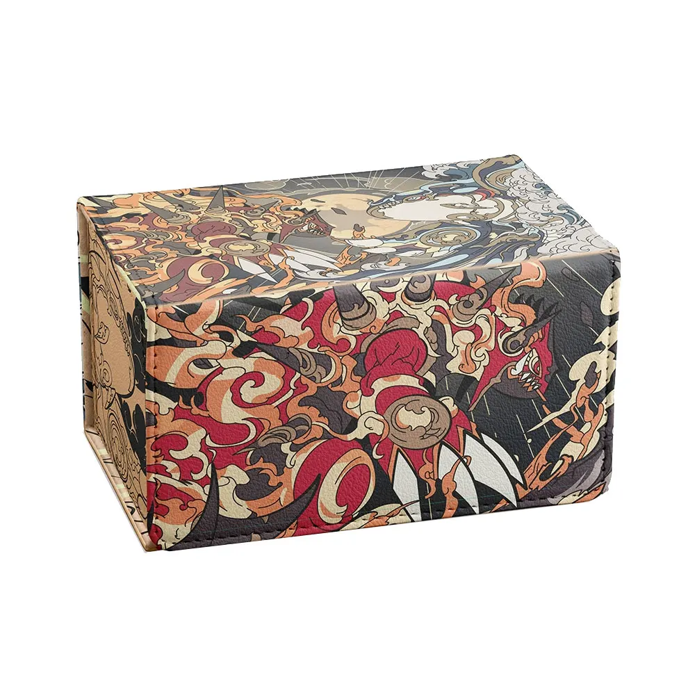 100 + 데크 박스, MTG YGO 카드 트레이딩 카드 보관 박스, 보드 게임 카드 데크 케이스, PU 가죽 카드 박스, TCG 매직 카드 슈트