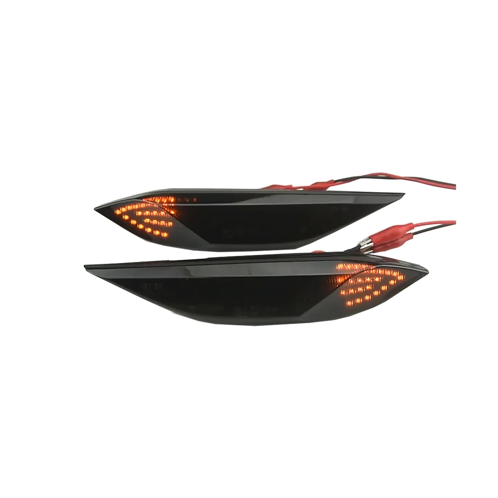 Fit For Porsche Cayenne 958 92A 2010- 2014 2pcs LED Dynamic Amber Turn Signal Light Side Fender Marker Lamp PO2555102