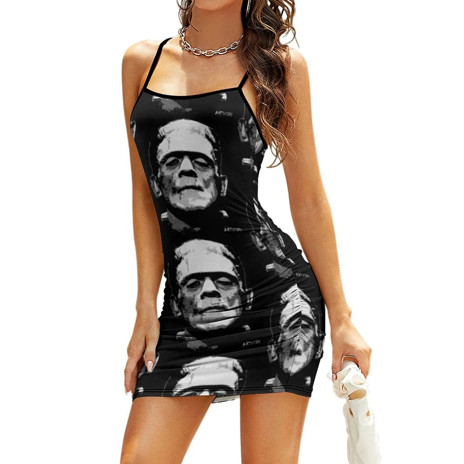 Frankenstein Sling Dress Dresses Women's summer long dress