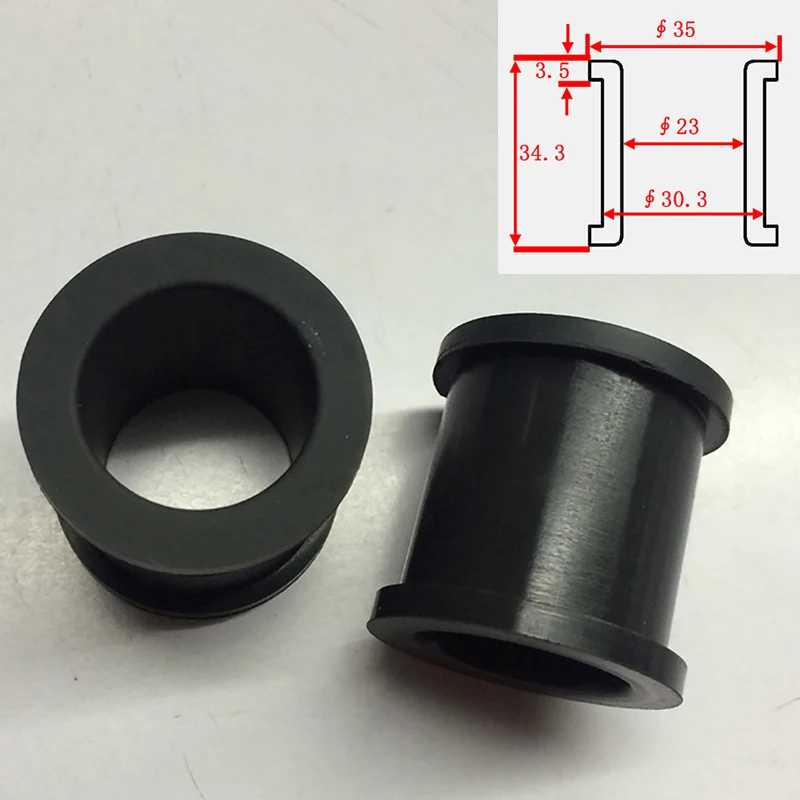 

1-5pcs Black 30mm Silicone Rubber Snap-on Grommet Hole Plugs End Caps Bung Wire Cable Protect Bush Double-sided Exit Coil Round