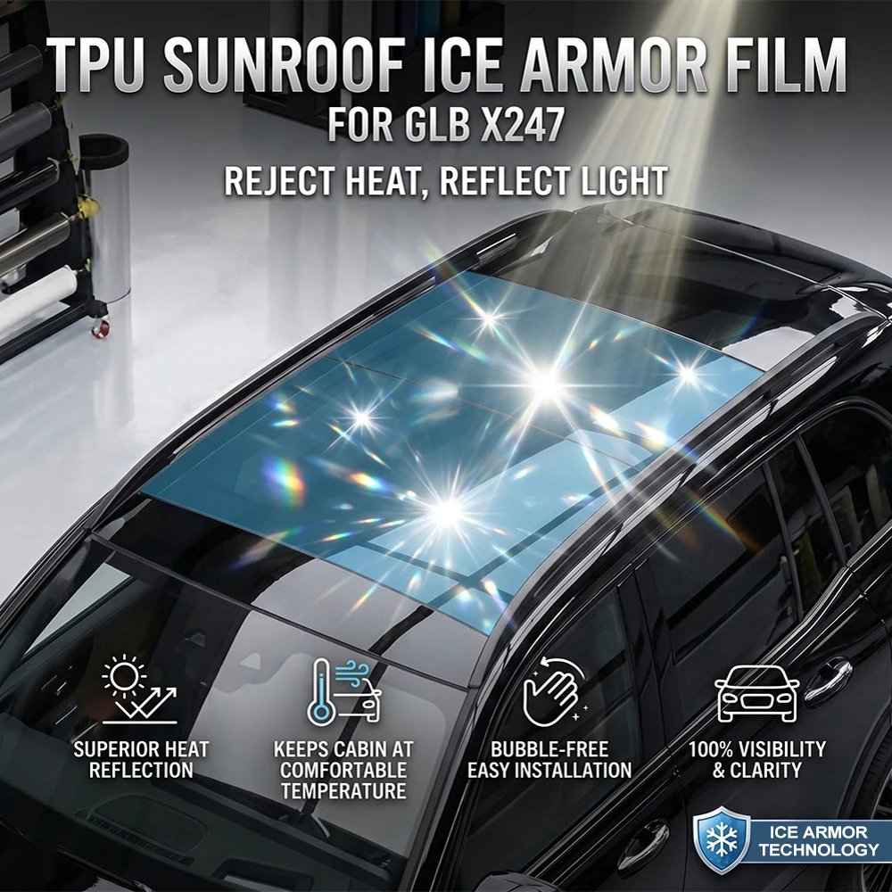 Film de protection pour toit ouvrant de voiture Mercedes Benz GLB X247 2019-2025 en TPU PPF, isolation thermique, anti-UV, anti-rayures