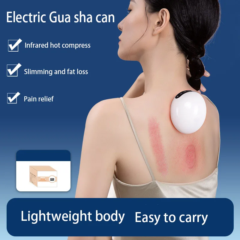 

Electric Meridian Brush Gua Sha Body Massager EMS Microcurrent Hot Compress Scraping Lymphatic Drainage Machine Fat Burner