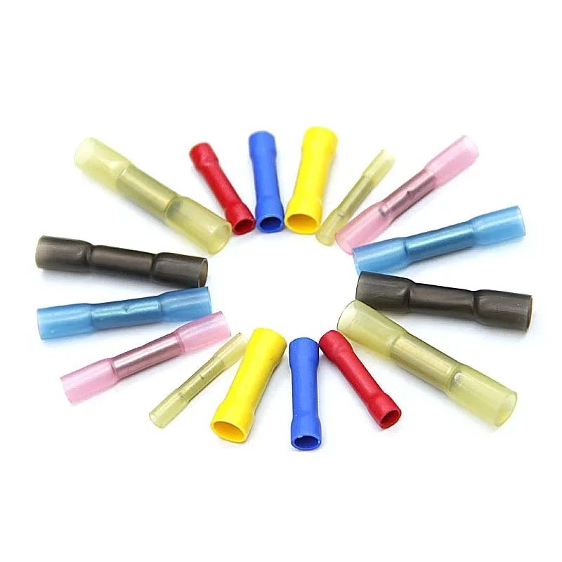 240pcs Waterproof Heat Shrink Butt Connectors Box Electrical Wire Splice Cable Crimp Terminals Connectors Terminals Kit