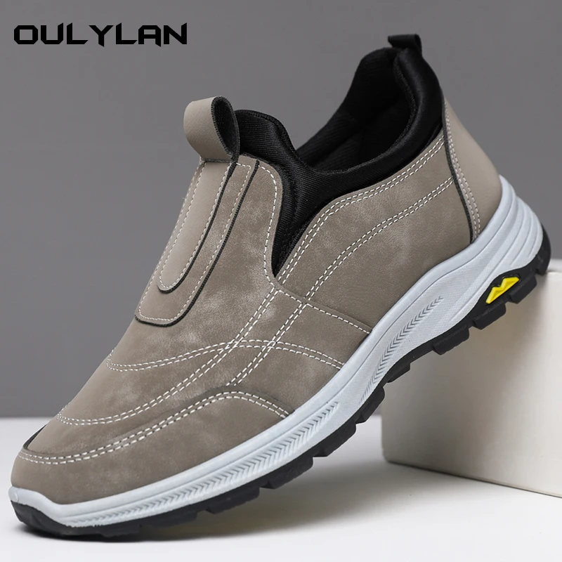 

Oulylan Premium Men's Athletic Sneakers Thick Platform Sole Breathable Slip On Design for Jogging Gym Workout and Daily Wear
