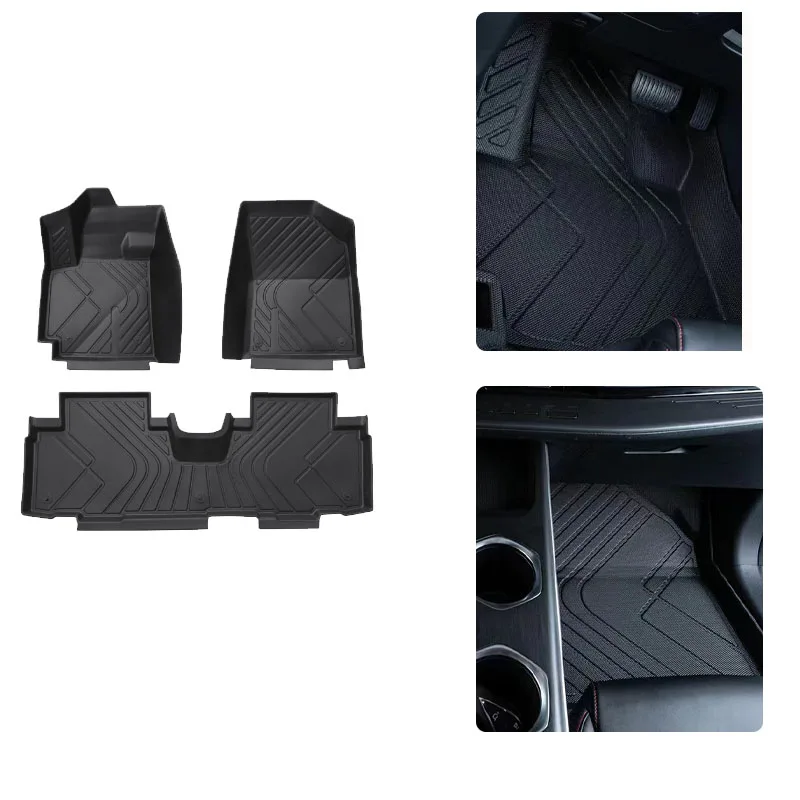 Car Floor Mats For Changan CS55 Plus II MK2 2021~2025 LHD Dirt-resistant Pads Foot Carpets Floor Covers TPE Mud Auto Accessories