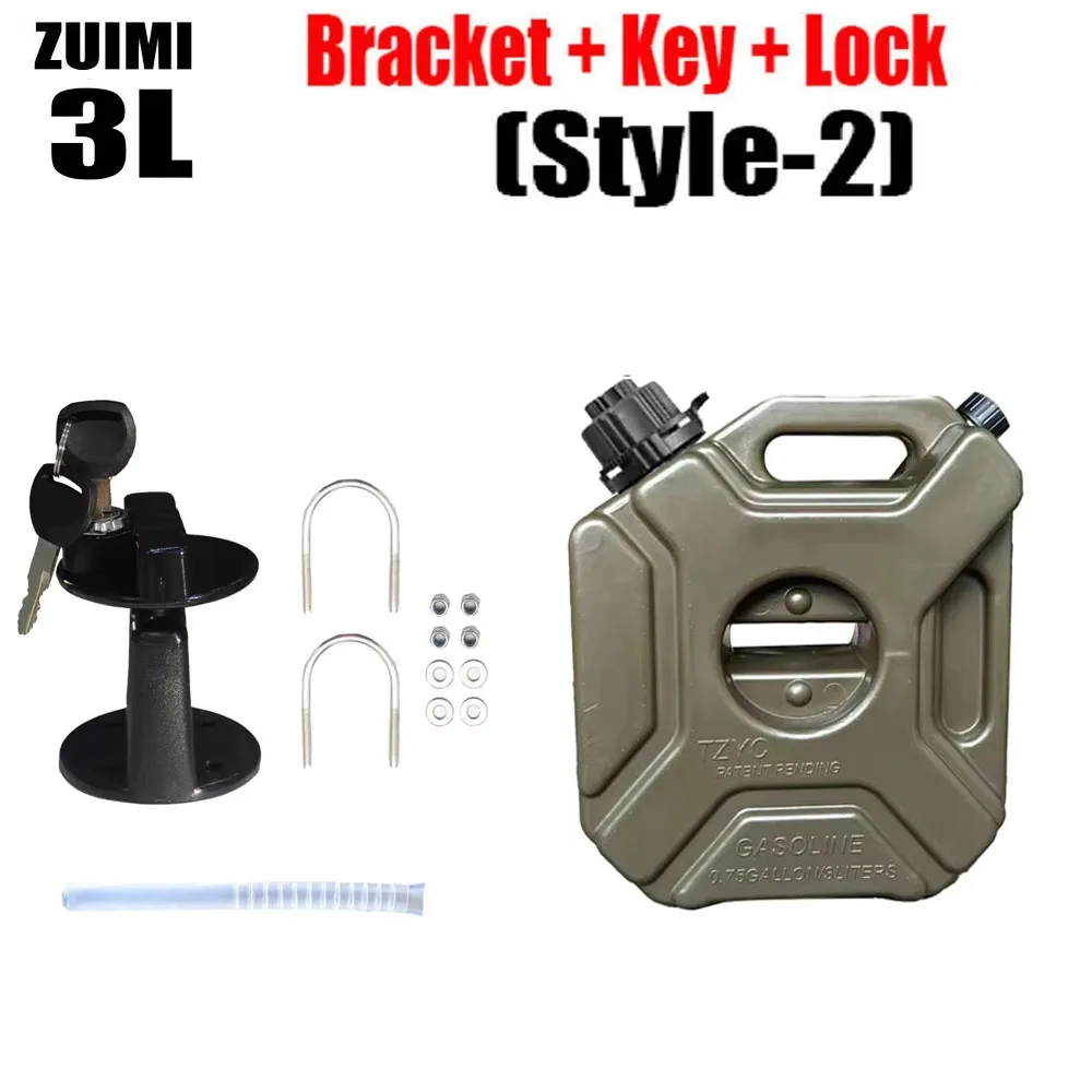 3/5L Kinderslot Motoraccessoires Brandstoftank Benzineblikjes Vaten Kan Gas Reservecontainer Antistatische Jerrycan Brandstoftank
