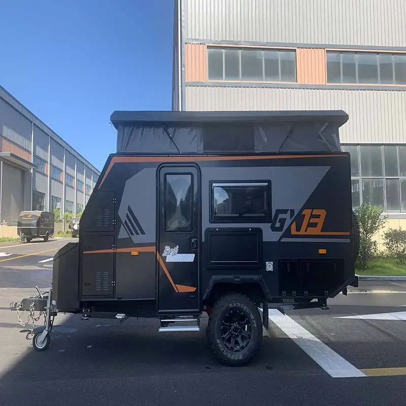 Modern Travel Trailer Including Power Connector Road Charging System And Front 1400*2000 Queen Size Sofa Bed