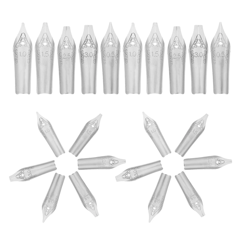 

60 Pcs Fountain Pen Spare Nibs Replaceable Beginners Calligraphy Pens